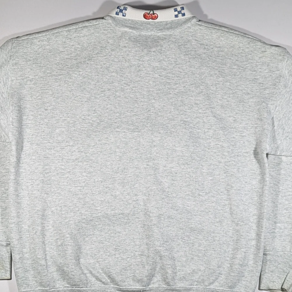 Vintage 90s Sz Large Friendship Recipe Collared Long Sleeve Sweatshirt - Picture 3 of 12